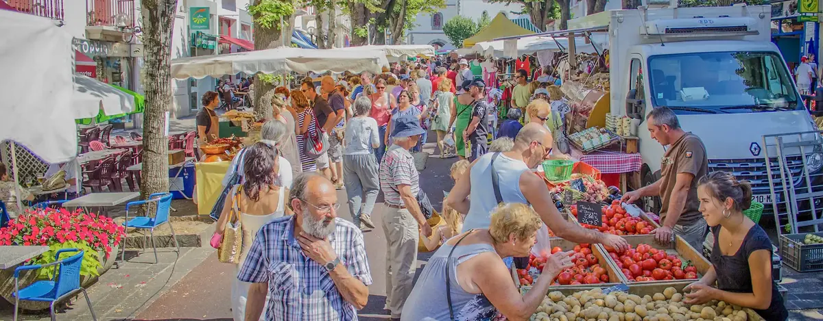 Lokale markten in de Ardèche