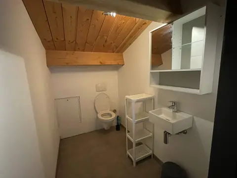 toilet op de verdieping van vakantiewoning 1