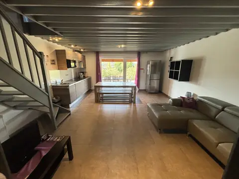 Algemeen overzicht van de woonkamer van vakantiewoning 2